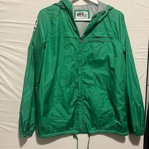 EUC UFC Men's large Hooded Warm Up Jacket